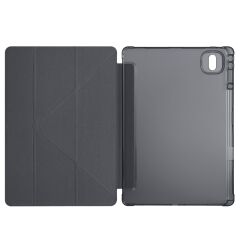 Honor MagicPad 2 12.3 inç 2024 uyumlu Kılıf Kalem Bölmeli Tri Folding Standlı Arkası Silikon Kapak