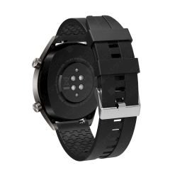 Amazfit GTS 2 Mini Uyumlu Silikon Kordon Spor Tasarım Premium Spor Kayış Siyah