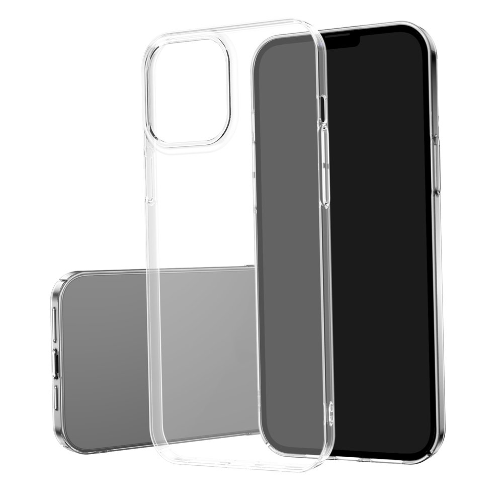 iPhone 15 Pro Max uyumlu Şeffaf Kılıf Kamera Çıkıntılı Sert PC Kapak
