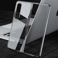Samsung Galaxy Z Fold 3 Kılıf Premium Kapak Tam Uyumlu 2 Parça Metalik Renk Ultra İnce Electroplate