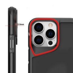 iPhone 15 Pro uyumlu Kılıf Silikon Kapak Agresif Tasarım Yükseltilmiş Kenarlar Üstün Koruma