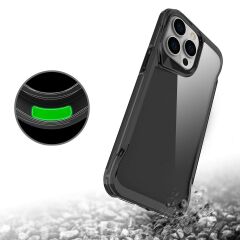 iPhone 15 Pro uyumlu Kılıf Silikon Kapak Agresif Tasarım Yükseltilmiş Kenarlar Üstün Koruma