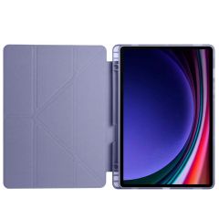 Galaxy Tab S9 FE 10.9'' SM-X510 Uyumlu Kılıf Kalem Bölmeli Standlı Uyku Modlu Kapaklı Tablet Kılıfı Levander Gray