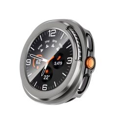 Galaxy Watch 8 Classic 46 mm Ekran & Kasa Koruyucu Tüm Gövde Koruma Darbe Emici Sert PC Titanyum