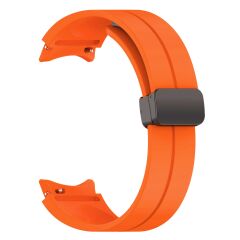 Samsung Galaxy Watch 7 40 / 44 mm Silikon Kordon Magnetik D Tokalı Spor Kayış Mıknatıslı Toka