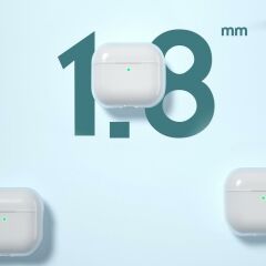 Airpods 3. Nesil Uyumlu Kılıf Şeffaf Kapak Sert PC Şık Tasarım 2 Parça Kulaklık Kılıfı