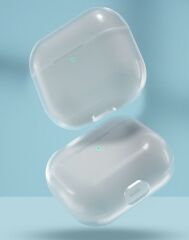 Airpods 3. Nesil Uyumlu Kılıf Şeffaf Kapak Sert PC Şık Tasarım 2 Parça Kulaklık Kılıfı