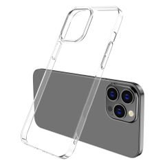 iPhone 15 Pro uyumlu Şeffaf Kılıf Kamera Çıkıntılı Sert PC Kapak