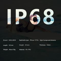 iPhone 15 Pro Uyumlu Su Geçirmez Kılıf MagSafe IP68 Waterproof Anti Shock Anti Dust Kapak
