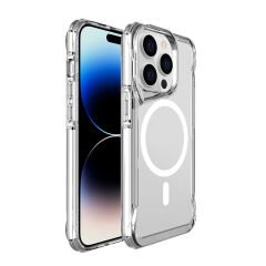iPhone 15 Pro uyumlu Kılıf Magsafe Özellikli Silikon Kapak Yükseltilmiş Kenarlar Üstün Koruma