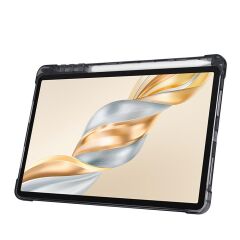 Honor Pad X9A 11.5 inç 2025 uyumlu Kılıf Kalem Bölmeli Tri Folding Standlı Arkası Silikon Kapak