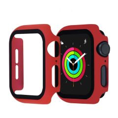 Apple Watch 38 mm Ekran Koruyucu Kasa Koruma Full Body Gard Tüm Gövde Koruyucu Tam Koruma Kırmızı