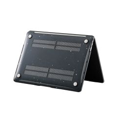MacBook Pro 16 M3 2024 Kılıf Koruyucu Kapak 16.2'' A2991 Uyumlu Simli Tasarım Hava Kanallı