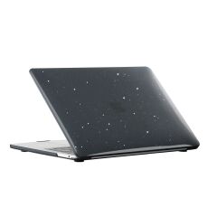 MacBook Pro 16 M3 2024 Kılıf Koruyucu Kapak 16.2'' A2991 Uyumlu Simli Tasarım Hava Kanallı