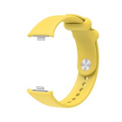 Xiaomi Redmi Watch 4 Silikon Kordon Tam Uyumlu Pim Tasarımı Spor Kayış Özel Üretim Premium Soft Jel Sarı