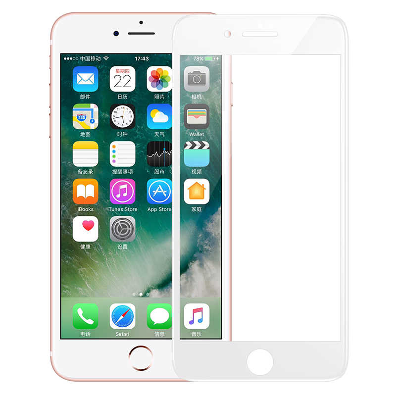 Apple iPhone 7 Plus Benks 0.3mm V Pro Ekran Koruyucu Beyaz