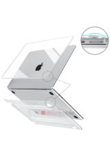 MacBook Air 15 M3 2024 A3114 15.3'' uyumlu Kılıf Koruyucu Kapak Parlak Şeffaf Tasarım Hava Kanallı
