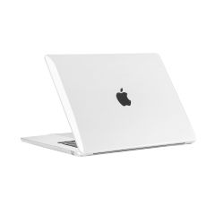 MacBook Air 15 M3 2024 A3114 15.3'' uyumlu Kılıf Koruyucu Kapak Parlak Şeffaf Tasarım Hava Kanallı