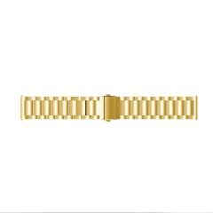 Samsung Galaxy Watch Active Uyumlu Metal Kordon Premium Paslanmaz Çelik Kayış Baklalı Model Gold