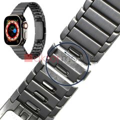 Apple Watch 6 SE 5 4 3 2 1 42 44 mm uyumlu Metal Kordon Baklalı Model Bilezik Paslanmaz Çelik Kayış