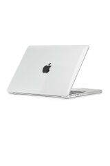 MacBook Air M3 13.6'' 2024 A3113 uyumlu Kılıf Koruyucu Kapak Parlak Şeffaf Tasarım Hava Kanallı