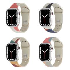 Apple Watch 7 45 mm uyumlu Silikon Kordon Soft Yüzey Spor Morandi Kayış