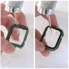 Apple Watch 42 mm Ekran Koruyucu Kasa Koruma Full Body Gard Tüm Gövde Koruyucu Tam Koruma Siyah