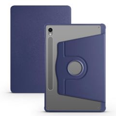 Galaxy Tab S9 11'' SM-X710 uyumlu Kılıf Kalem Bölmeli Dönebilen Yatay Dikey Standlı Akıllı Kapaklı Lacivert