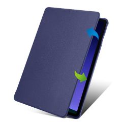 Galaxy Tab S9 11'' SM-X710 uyumlu Kılıf Kalem Bölmeli Dönebilen Yatay Dikey Standlı Akıllı Kapaklı Lacivert