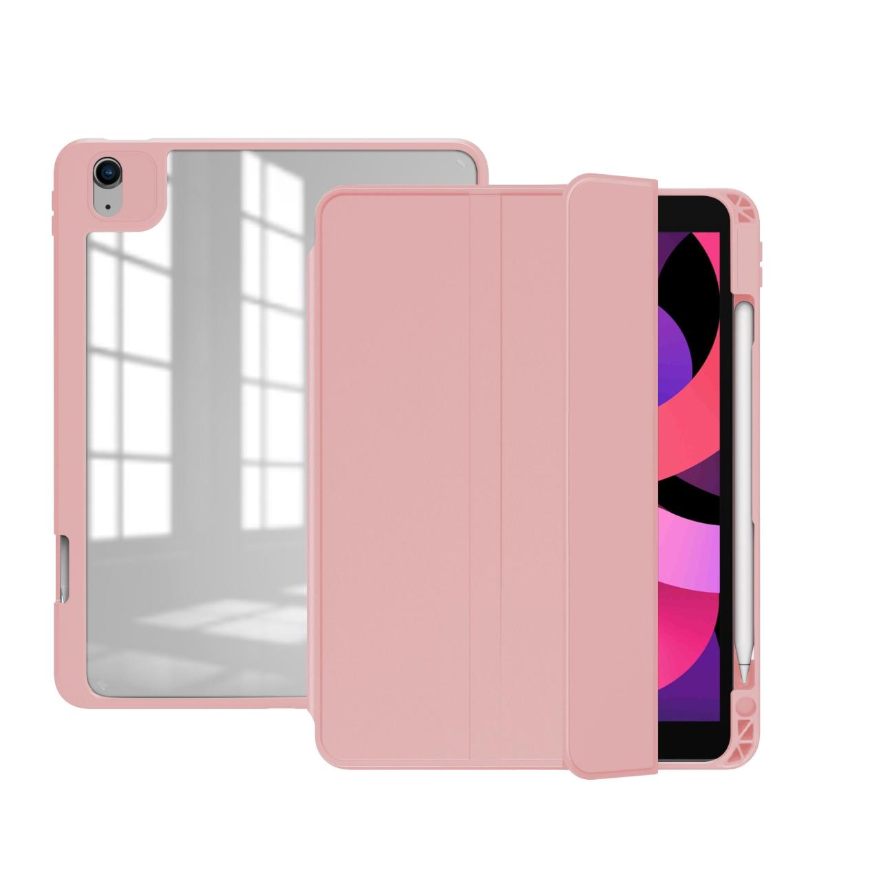iPad Air 4. Nesil 2020 10.9'' Uyumlu Kılıf Ayrılabilen Mıknatıslı Kapaklı Kalem Bölmeli Standlı Smart