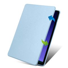 Galaxy Tab S9 11'' SM-X710 uyumlu Kılıf Kalem Bölmeli Dönebilen Yatay Dikey Standlı Akıllı Kapaklı Mavi