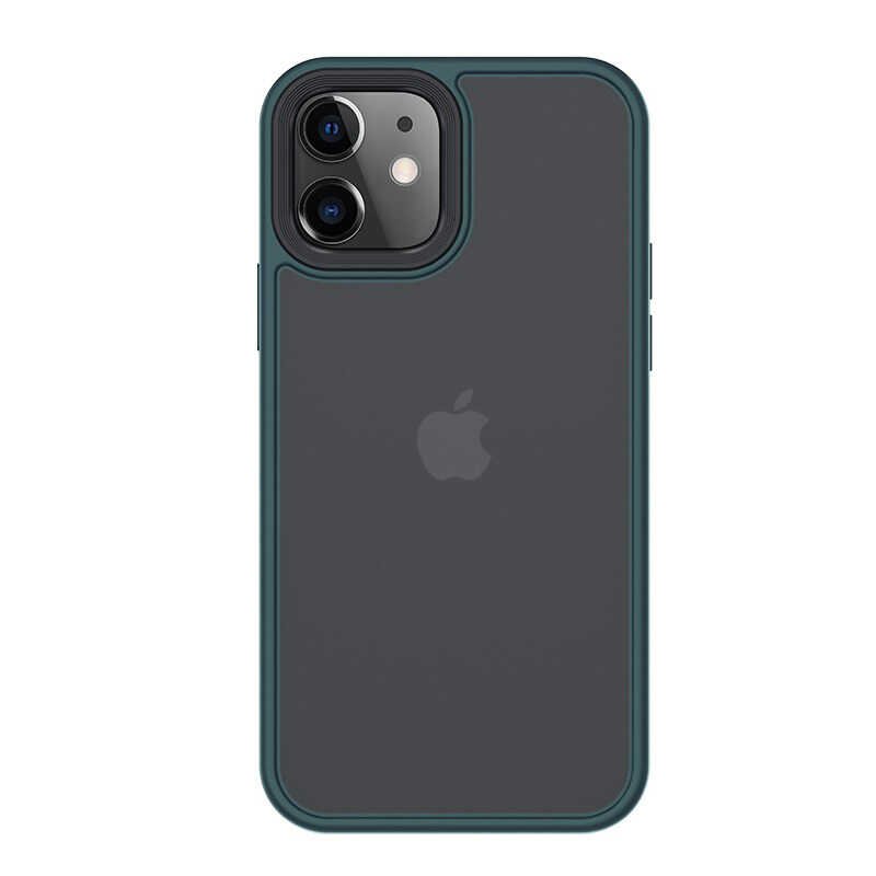 Apple iPhone 12 Mini Kılıf Benks Hybrid Kapak Koyu Yeşil