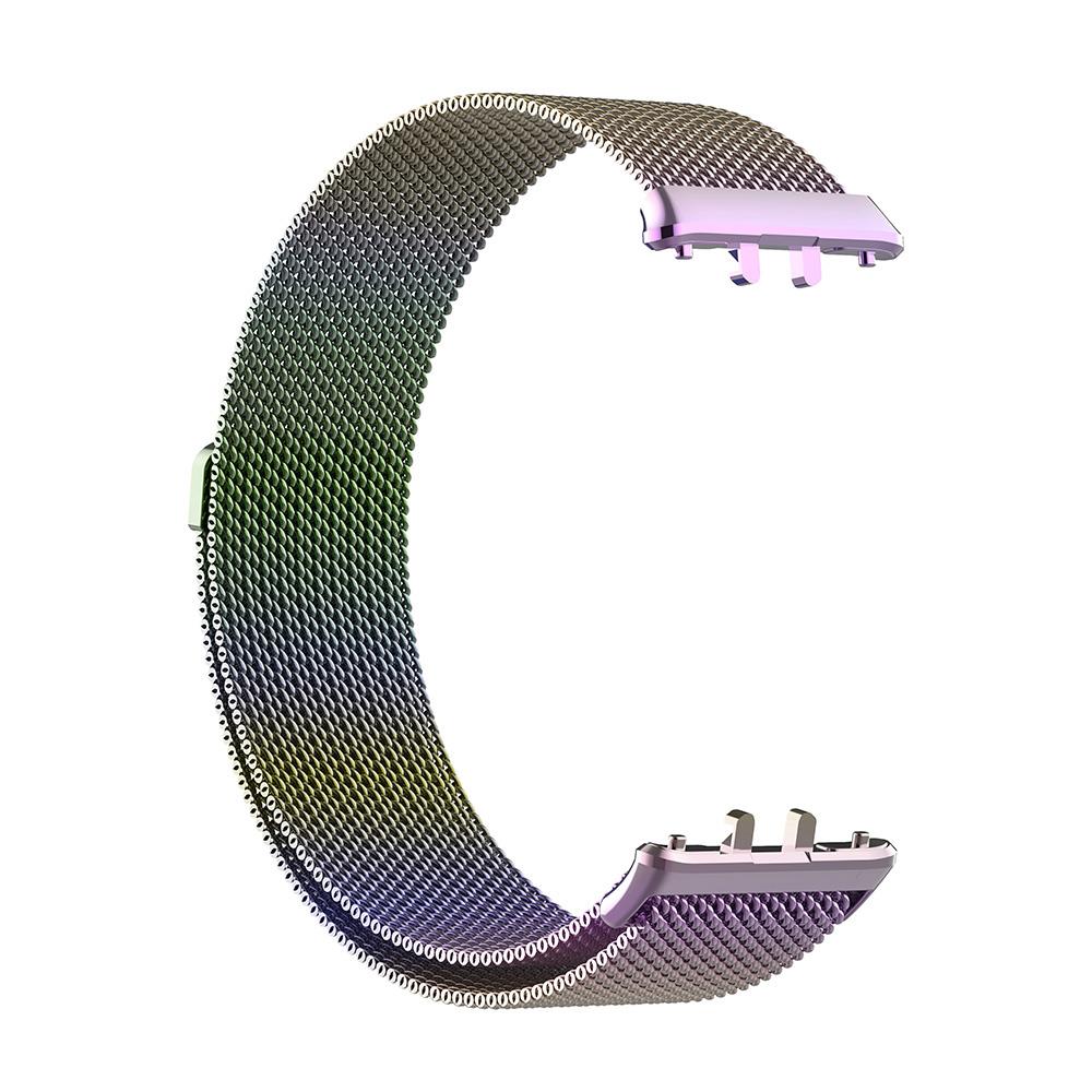 Galaxy Fit 3 Mıknatıslı Hasır Metal Örgü Kordon Tam Uyumlu Pim Tasarımı Milanese Kayış Colorful