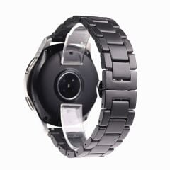 Samsung Galaxy Watch FE 40 mm Uyumlu Seramik Metal Kordon Mat & Parlak Premium Seramik Kayış