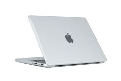 MacBook Pro 14 M3 2024 Kılıf Koruyucu Kapak 14.2'' A2992 / A2918 Uyumlu Şeffaf Parlak Hava Kanallı Şeffaf