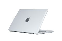 MacBook Pro 14 M3 2024 Kılıf Koruyucu Kapak 14.2'' A2992 / A2918 Uyumlu Şeffaf Parlak Hava Kanallı Şeffaf