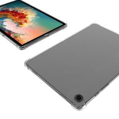 Galaxy Tab A9 8.7'' uyumlu Şeffaf Silikon Kılıf Anti Shock Koruyucu Kapak Darbe Emici Köşe Korumalı