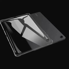Galaxy Tab A9+ Plus 11'' uyumlu Şeffaf Silikon Kılıf Anti Shock Koruyucu Kapak Darbe Emici Köşe Korumalı