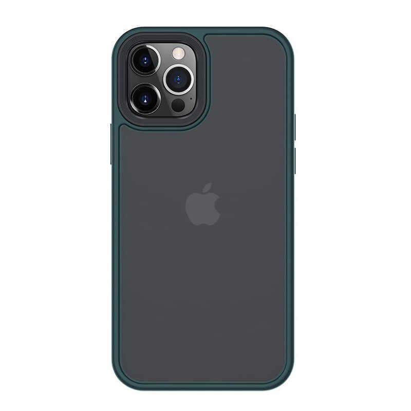 Apple iPhone 12 Pro Kılıf Benks Hybrid Kapak Koyu Yeşil