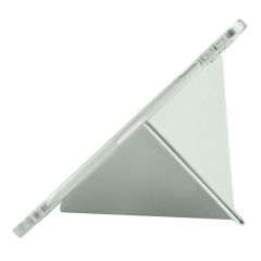 iPad Air 11 M2 2024 uyumlu Kapaklı Kılıf Kalem Bölmeli Tri Fold Standlı Uyku Modlu Akıllı Kapak Açık Yeşil