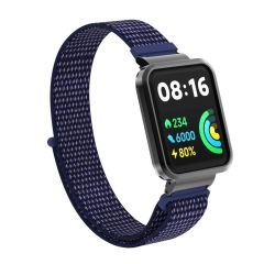 Redmi Watch 2 Lite uyumlu Spor Loop Kordon & Kasa Koruma 2 in 1 Hasır Örgü Cırtlı Kayış Velcro No: 12