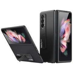 Samsung Galaxy Z Fold 3 Kılıf Kick Stand Premium Standlı Kapak Olefobik Nano Kaplama