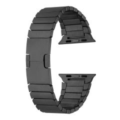 Apple Watch 7 8 41 mm uyumlu Metal Kordon Baklalı Model Bilezik Paslanmaz Çelik Kayış Kelebek Toka
