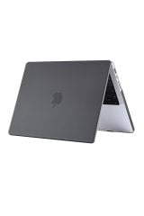 MacBook Pro 16 M3 2024 A2991 uyumlu Kılıf Koruyucu Kapak Karbon Fiber Desenli Transpan 16.2''