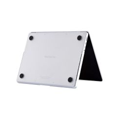 MacBook Pro 16 M3 2024 A2991 uyumlu Kılıf Koruyucu Kapak Karbon Fiber Desenli Transpan 16.2''
