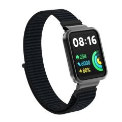 Redmi Watch 2 Lite uyumlu Spor Loop Kordon & Kasa Koruma 2 in 1 Hasır Örgü Cırtlı Kayış Velcro No: 02