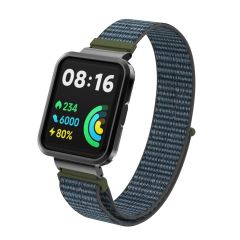 Redmi Watch 2 Lite uyumlu Spor Loop Kordon & Kasa Koruma 2 in 1 Hasır Örgü Cırtlı Kayış Velcro No: 06