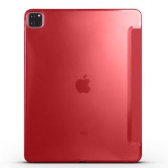 iPad Pro 11 4. Nesil 2022 M2 uyumlu Kılıf Flip Akıllı Kapak Standlı Smart Cover Uyku Modlu Kırmızı