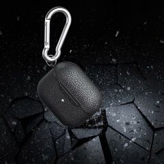 Airpods 4. Nesil Uyumlu Kılıf Deri Görünümlü Silikon Kapak Kulaklık Kılıfı