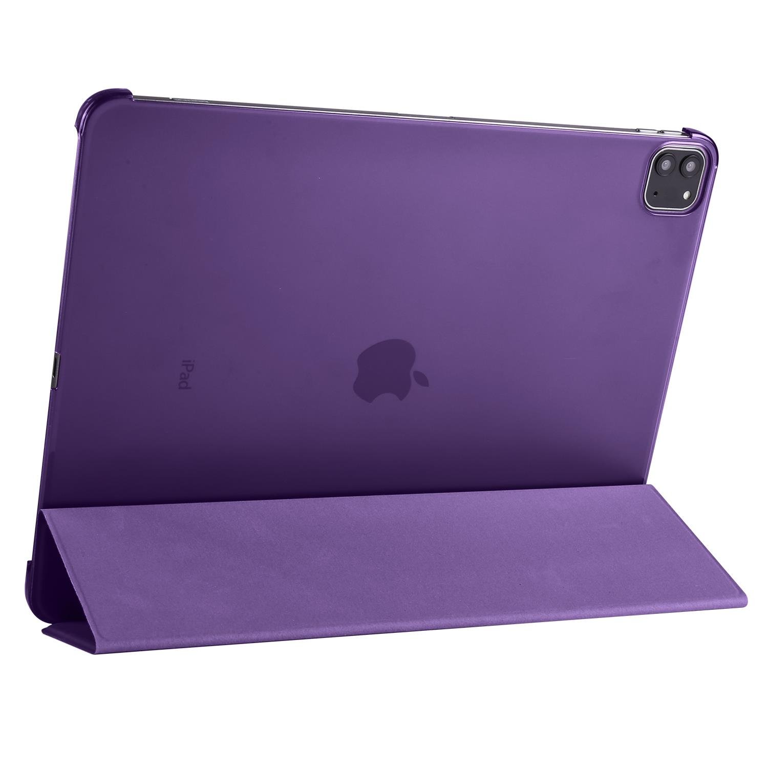 iPad Pro 11 4. Nesil 2022 M2 uyumlu Kılıf Flip Akıllı Kapak Standlı Smart Cover Uyku Modlu Mor